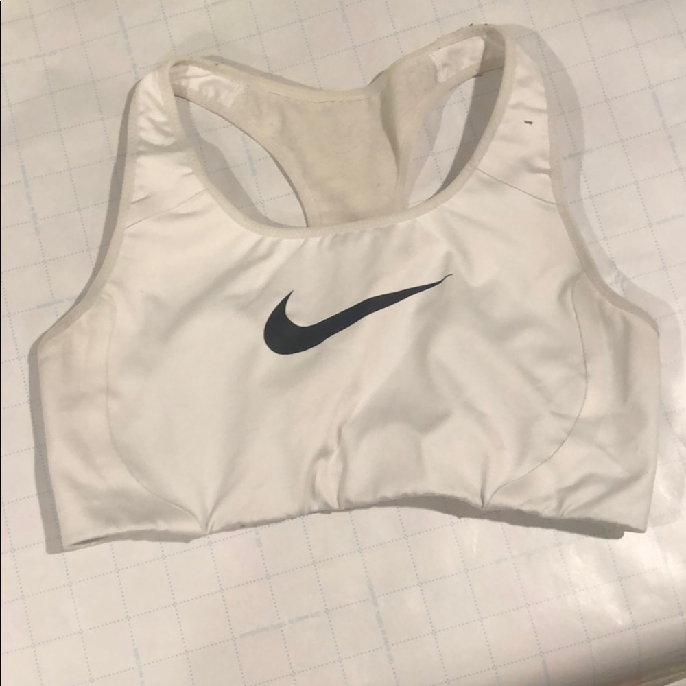White High support Nike Sports bra